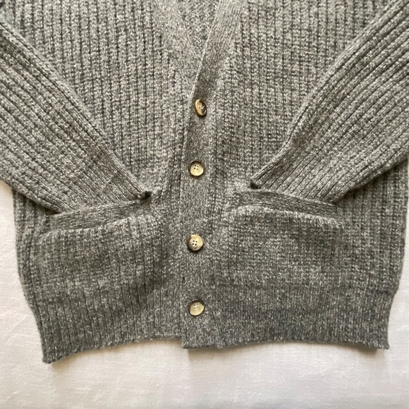 Environmental Clothing Co. Heavy Men’s Grey Wool Cardigan Size L Made in USA NEW - Picture 4 of 12